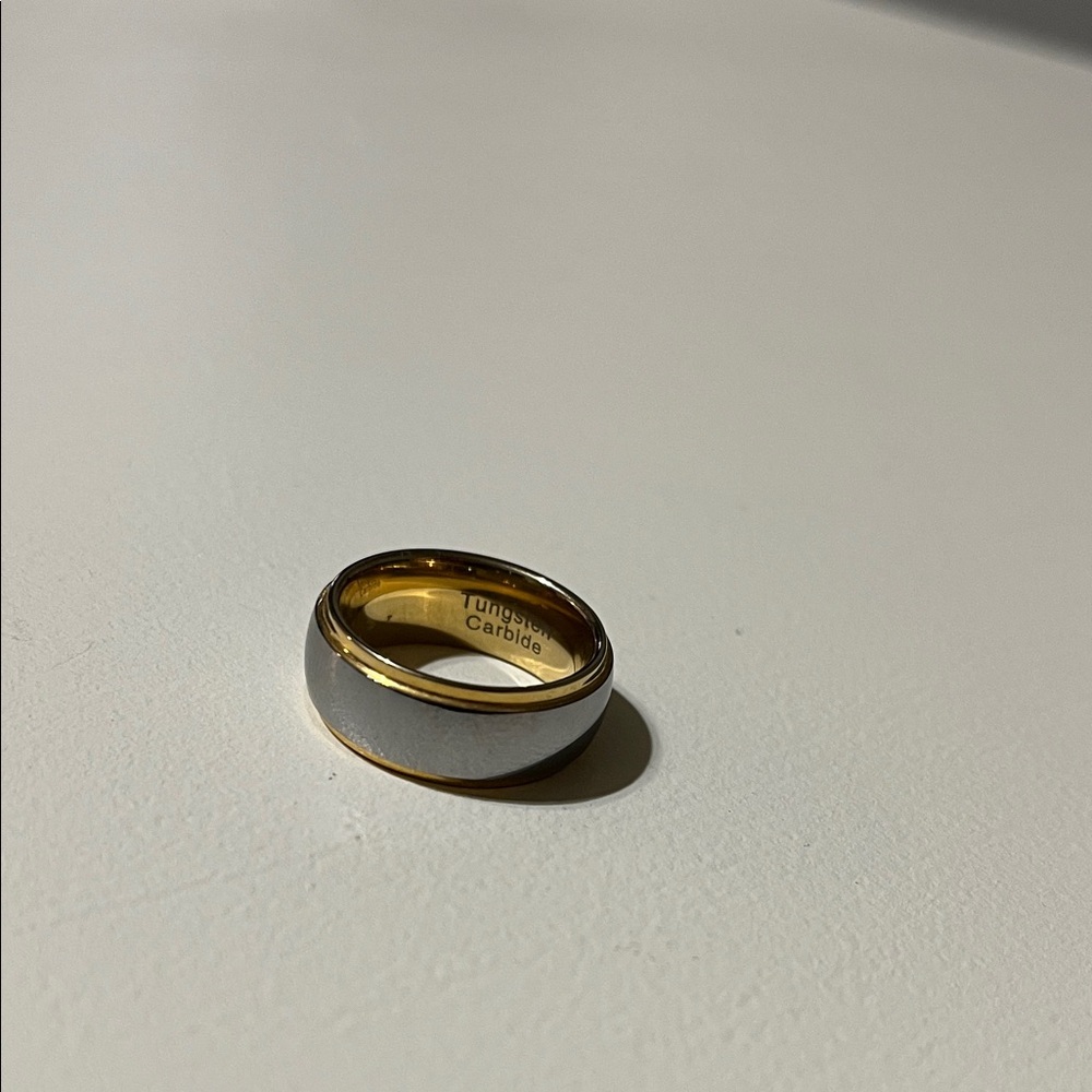 Men's Two-Tone Tungsten Carbide Ring